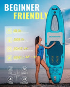HEYBOARD Inflatable Stand Up Paddle Board 10'6"×32"×6" Standup Paddleboard with Premium SUP Accessories & Backpack, Non-Slip Deck, Waterproof Bag, Leash, Paddle, Hand Pump