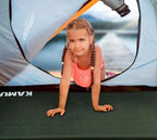 KAMUI Self Inflating Sleeping Pad - 2 Inch Thick Camping Pad Connectable with Multiple Camping Mats Designed for Tent, Couple, and Family Camping