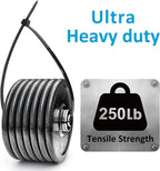 Large Zip Ties 36 inch (50 Pack), Long Zip Ties Heavy Duty with 250 lb Tensile Strength, Big Cable Ties, Black, by ANOSON
