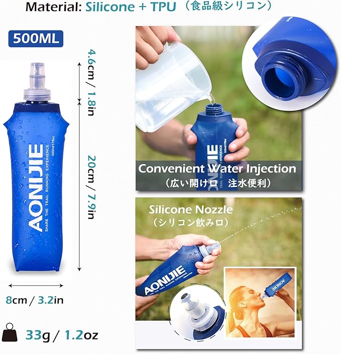 TRIWONDER Hydration Running Vest 5L Lightweight Water Pack for Men Women Hydration Backpack for Trail Race, Hiking, Cycling, Climbing, Camping, Jogging, Marathon