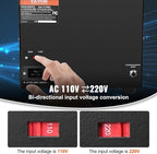 VEVOR Voltage Converter Transformer, 3000W, Heavy Duty Step Up/Down Transformer, Convert from 110 Volt to 220 Volt and from 220 Volt to 110 Volt, with US Outlet EU Outlet 5V USB Port, CE Certified