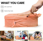 Lightweight Compression Packing Cubes for Suitcases, Compressible Expandable Travel Packing Organizer with Clear Toiletries and Backpack Bag, Travel Essentials for Carry on Luggage 7 Set