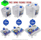 WaterStorageCube BPA Free Collapsible Water Container with Spigot, Camping Water Storage Carrier Jug for Outdoors Hiking Backpack & Survival Kit, Foldable Portable Water Canteen 1.3/2.6/5.3 Gallon