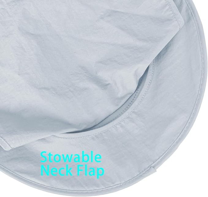 Sun Hats for Men Women Fishing Hat UPF 50+ Breathable Wide Brim Bucket Hats Summer UV Protection Safari Hat with Neck Flap