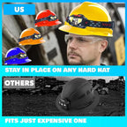 Skywin Hard Hat Light, Headlamp Rechargeable, Lightweight USB, XPG+COB 3 LED 200 Lumen Camping Helmet Light for Adults with Red Light IP44 Waterproof