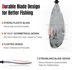 Angler Kayak Paddles Aluminum Paddle with Plastic Blades and Paddle Leash, Floating Adjustable Fishing Kayak Oars, 3 Piece, 230-250cm/90-98 inch