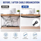 Zip Ties 12 inch, 1000 Pack Heavy Duty Black Zip Ties with 120 lbs Tensile Strength, Self-Locking Nylon Cable Ties,Wire Ties for indoor and outdoor use.