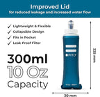 Soft Flask - Shrink As You Drink Soft Water Bottle for Hydration Pack - Folding Water Bottle Ideal for Running, Hiking, Cycling, Climbing & Rigorous Activity