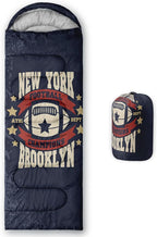 Kids Sleeping Bag for Boys Girls,Rocket Moon Print-Lightweight Warm Portable Outdoor Indoor-Waterproof Cold Weather Resistant Sleeping Bag for Camping Hiking