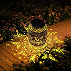 Butterfly Solar Lanterns Outdoor Waterproof Women Birthday Gifts for Mom Grandma Sister Garden Decor Metal Hanging Solar Lights for Yard Patio Backyard Lawn Porch Decorations