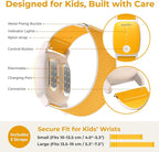 EmeTerm Explore for Kids FDA-Cleared Anti-Nausea Wristband IP68 Waterproof Morning Motion Sickness Relief Band Rechargeable Classic Strap Design Drug Free Non-drowsy Without Side Effects Sunny Yellow