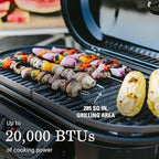 Coleman RoadTrip 285 Portable Stand-Up Propane Grill with 3 Adjustable Burners & Instastart Ignition, 20,000 BTUs of Power for Outdoor Cooking, Camping, Tailgating, Grilling, BBQs, & More
