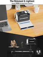 MARBERO 237Wh Portable Power Station with 300W AC Outlet, Mini Generator with LED Lights for Outdoor Camping Trip, Laptop Charger Battery Pack Backup for Home Emergency Outage