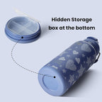 BOTTLE BOTTLE 32oz Insulated Water Bottle Stainless Steel Sport Water Bottle with Straw Dual-use Lid Design for Gym with Pill Box