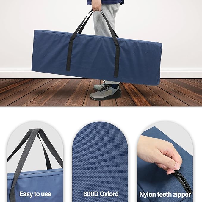 BDL Double Camping Chair Replacement Bag, 40 Inch Extra Large Zippered Cot Bag for Travel Camping Sports Equipment Storage - 2 Pack