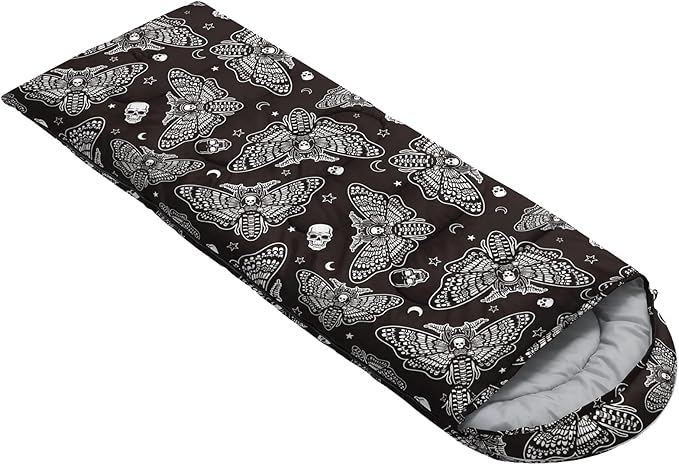 QOOMO Camping Sleeping Bags,3 Season Warm & Cool Weather,Lightweight,Waterproof Sleeping Bags for Adults & Kids,Traveling,and Outdoors,Camping Gear Equipment