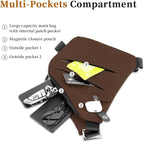 Anti Theft Crossbody Travel Bag for Women Men,Multi-pocket Crossbody Bag,Slim Sling Bag with Adjustable Strap