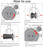 ALEVMOOM Telescoping Stool with Cushion, Portable Telescoping More Sturdy Capacity 440Ib,Collapsible Retractable Adjustable Folding Stool for Garden Hiking Fishing BBQ