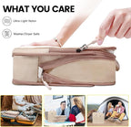 Lightweight Compression Packing Cubes for Suitcases, Compressible Expandable Travel Packing Organizer with Clear Toiletries and Backpack Bag, Travel Essentials for Carry on Luggage 7 Set