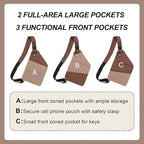 Anti Theft Crossbody Travel Bags for Women Men Cross Body Slim Sling Handbags with S Hook Antitheft