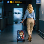 WUJIAONIAO Travel Luggage Cover Baggage Suitcase Cover Protector Skins 18-32 Inch (Cat A, L (for 25-28 inch luggage))