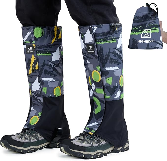 Leg Gaiters 100% Waterproof Adjustable Shoe Snow Boot Guard Gators for Hiking Shoe Cover Hunting Snowshoeing Climbing Walking for Women Men