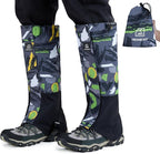 Leg Gaiters 100% Waterproof Adjustable Shoe Snow Boot Guard Gators for Hiking Shoe Cover Hunting Snowshoeing Climbing Walking for Women Men