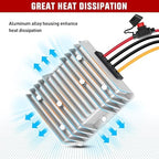 Nilight 48V 36V to 12V Voltage Converter 120W 10A Regulator Step Down to 12VDC Waterproof DC Convert Reducer Power Supply Transformer Module for Golf Cart Scooters