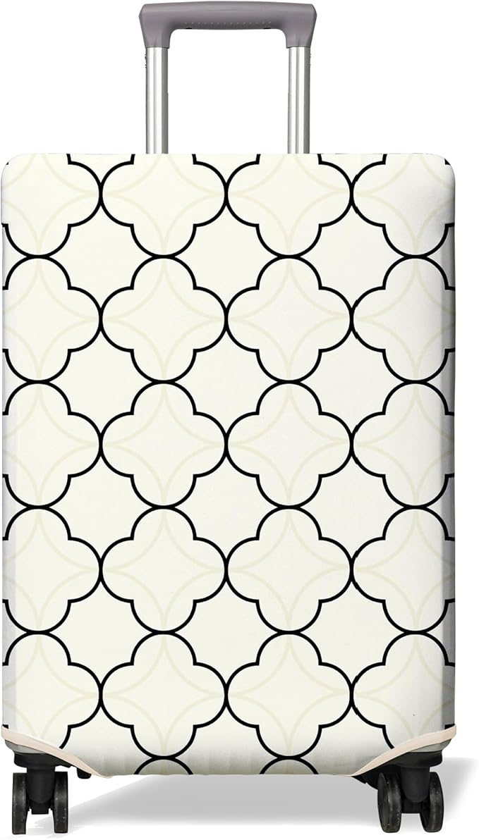 Travel Luggage Cover Suitcase Protector Fits 18-32 Inch Wheel Covers PatternedTravel Related Items Flower Luggage Protector Elastic XL