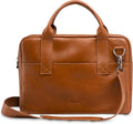 Nordweg Nomad Leather Briefcase NW080A – Leather Bag for Work & Travel – Fits 15.6” Laptop – Minimalist, Durable, Elegant