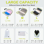 Cipway Compression Packing Cubes, Lightweight Travel Luggage Organizers with Shoe Bag, Toiletry Bag & Laundry Bag, Travel Essentials for Carry on Suitcase (8 Piece,White)