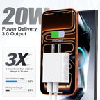 [2 Pack] LCGENS USB C Wall Charger Block 20W, Dual Port PD Power Delivery Fast Type C Charging Block Plug Compatible with iPhone 11/12/13/14/15/16/17 Pro Max, XS/XR/X, Ipad Pro, Samsung Galaxy
