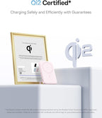 Baseus PicoGo Magnetic Power Bank, Qi2 Certified 15W Ultra-Fast Wireless Portable Charger with Stand, Ultra-Slim 5000mAh Battery Pack for iPhone 17 Pro Max 16/15/14/13/12