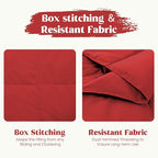 puredown® Lightweight Packable Couch Throw Soft Feather Down Throw Blanket for Indoor and Outdoor Use, 50"X70", Fiery Red