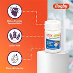 Rugby Meclizine Chewable Tablets 25mg - Anti-Nausea Medicine Helps with Motion Sickness - 100 Count (3 Pack)