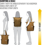 Carhartt Classic Convertible Backpack Tote, Durable Water Repellent Material W/ 17" Laptop Sleeve, Carhartt Brown