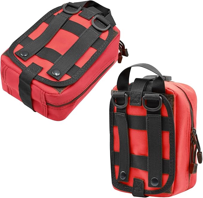 Gogoku First Aid Pouch 1000D Nylon Tactical Molle Tear Away Medical Pouch Empty Utility Pouch for Outdoor Activities Medical Supplies Camping Hiking Travel,Bag Only