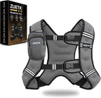 Weighted Vest, 6lb/8lb/12lb/16lb/20lb/25lb/30lb Weight Vest with Reflective Stripe, Weighted Vest for Men Women Workout Equipment for Strength Training, Running, Jogging, Fitness, Weight Loss