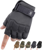 FIORETTO Fingerless Gloves, Half Finger Gloves for Driving, Cycling, Shooting, Hunting, Motorcycle, Climbing, Outdoor Work 215801