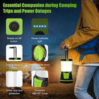 Rechargeable Camping Lantern 3000 Lumens – LED Flashlight with 5 Modes, IP54 Waterproof, 7500mAh Battery, Portable Bright Light for Power Outages, Emergencies, Hurricanes & Hiking