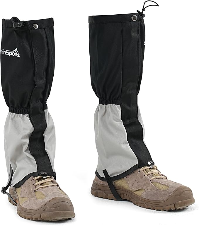 Waterproof Adjustable Leg Gaiters for Men and Women Snow Boot Gaiters for Hiking in Hunting Sand and Mud Mountain Climbing or Snowshoeing