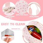 Bluboon Lunch Bag for Women Men Cute Lunch Tote Bags Reusable Insulated Lunch Box Large Capacity Reusable Insulated Cooler for Work Picnic or Travel