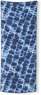 Nomadix Original Towel - Perfect for Beach, Pool, Travel, Camping, Yoga - Made with Recycled Materials - Super Absorbent - Sand Resistant- Aqua Blue - 72.5x30