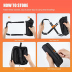 Camping Stool 10 Inch Portable Folding Stool with Carry Bag Weight Load 220lbs Portable Stool for Camping Fishing Hiking BBQ