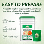 80 Serving Breakfast, Lunch & Dinner Bucket | Premium Emergency Food Supply | Survival Food 25 Year Shelf Life | Camping Food, Backpacking Meals, Prepper Supplies | Valley Food Storage Packaged in USA