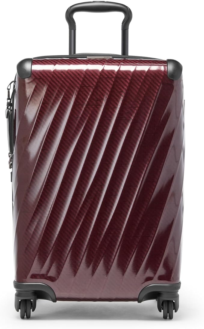 TUMI - 19 Degree Lite 4 Wheel Luggage - Lightweight and Highly Durable, Modern Contour, Hard Shell Men's and Women's Suitcase - 21.75" International Carry-On, Wine