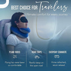 BCOZZY Neck Pillow for Travel Provides Double Support to The Head, Neck, and Chin in Any Sleeping Position on Flights, Car, and at Home, Comfortable Airplane Travel Pillow, Leopard