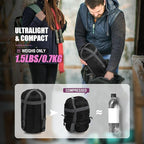 REDCAMP Ultra Lightweight Sleeping Bag for Backpacking, Hiking, Comfort for Adults Warm Weather, with Compression Sack