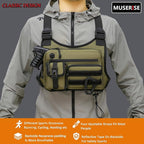 Outdoor Chest Bag For Men and Women, Tactical Vest For Running, Cycling, EDC Chest Pack Rig For Sports and Workouts