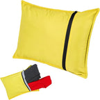 Stuffable Camping Pillow Stuff Sack (Small, Yellow, 2-Pack) - 10 x 14 - for Hiking, Backpacking and Travel Bring Your Own Stuffing